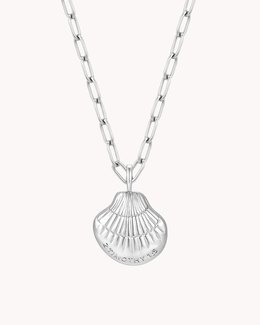 2 Timothy 1:5 Maternal Faith White Gold Small Link Chain Necklace