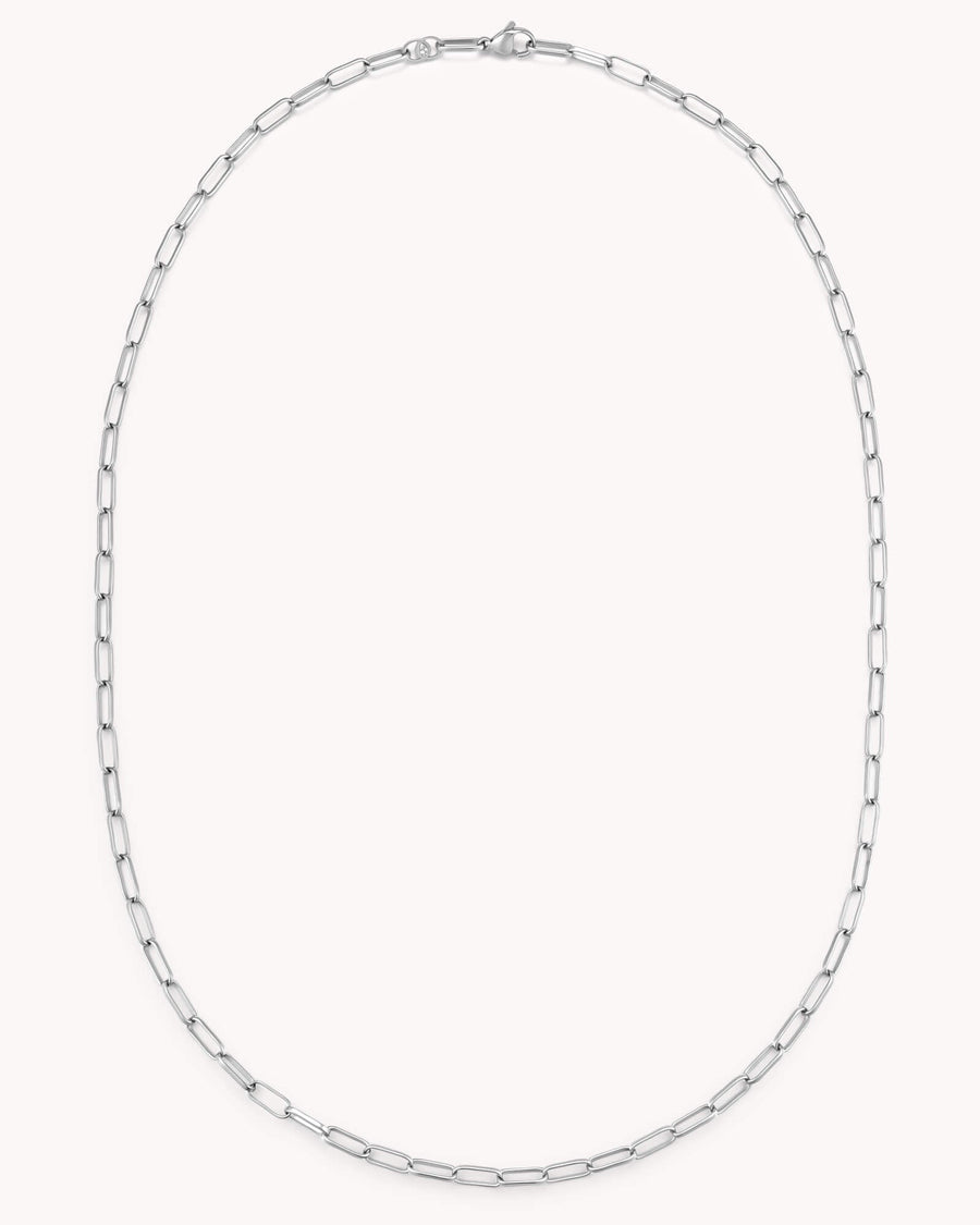 Link Chain White Gold Necklace