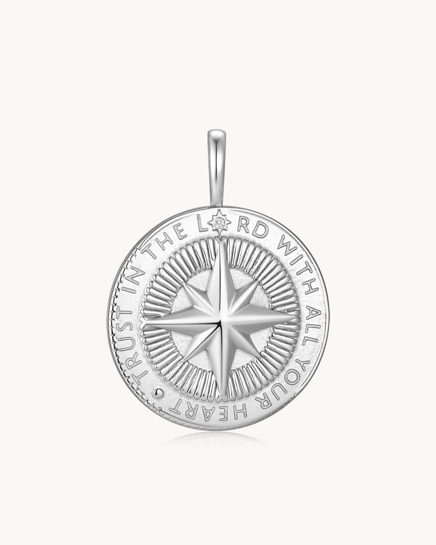 Trust in The LORD Proverbs 3:5-6 Stainless Steel Medallion