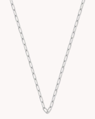 Small Link Chain White Gold Necklace
