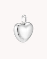 1 Corinthians 13:8 Love Never Fails White Gold Heart Necklace — 4