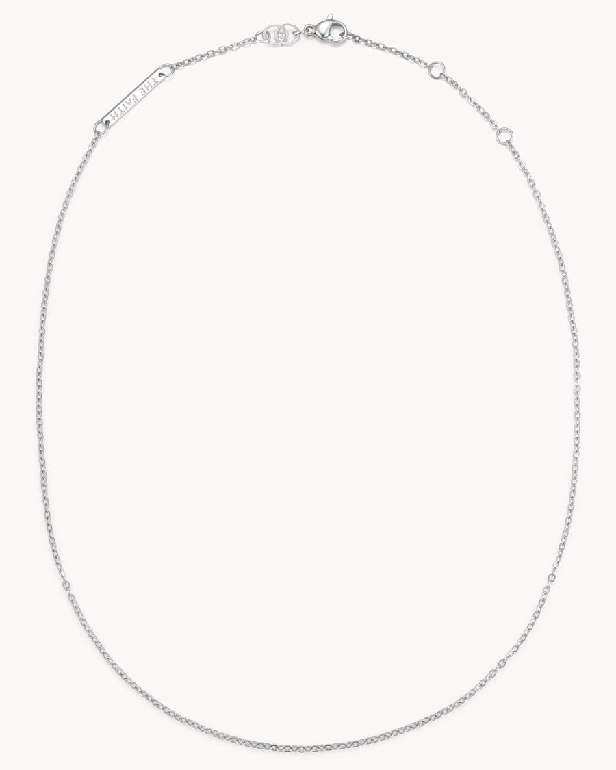 Cable Chain White Gold Necklace