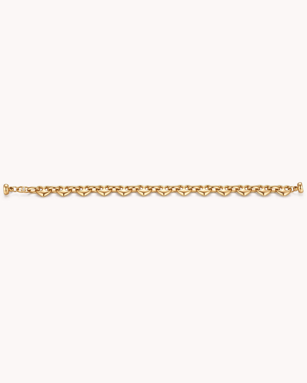 Colossians 3:14 Gold Heart Mariner Bracelet — 4