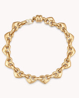 Colossians 3:14 Gold Heart Mariner Bracelet