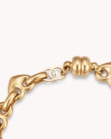 Colossians 3:14 Gold Heart Mariner Bracelet — 3