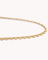 Colossians 3:14 Gold Heart Mariner Chain Necklace — 4