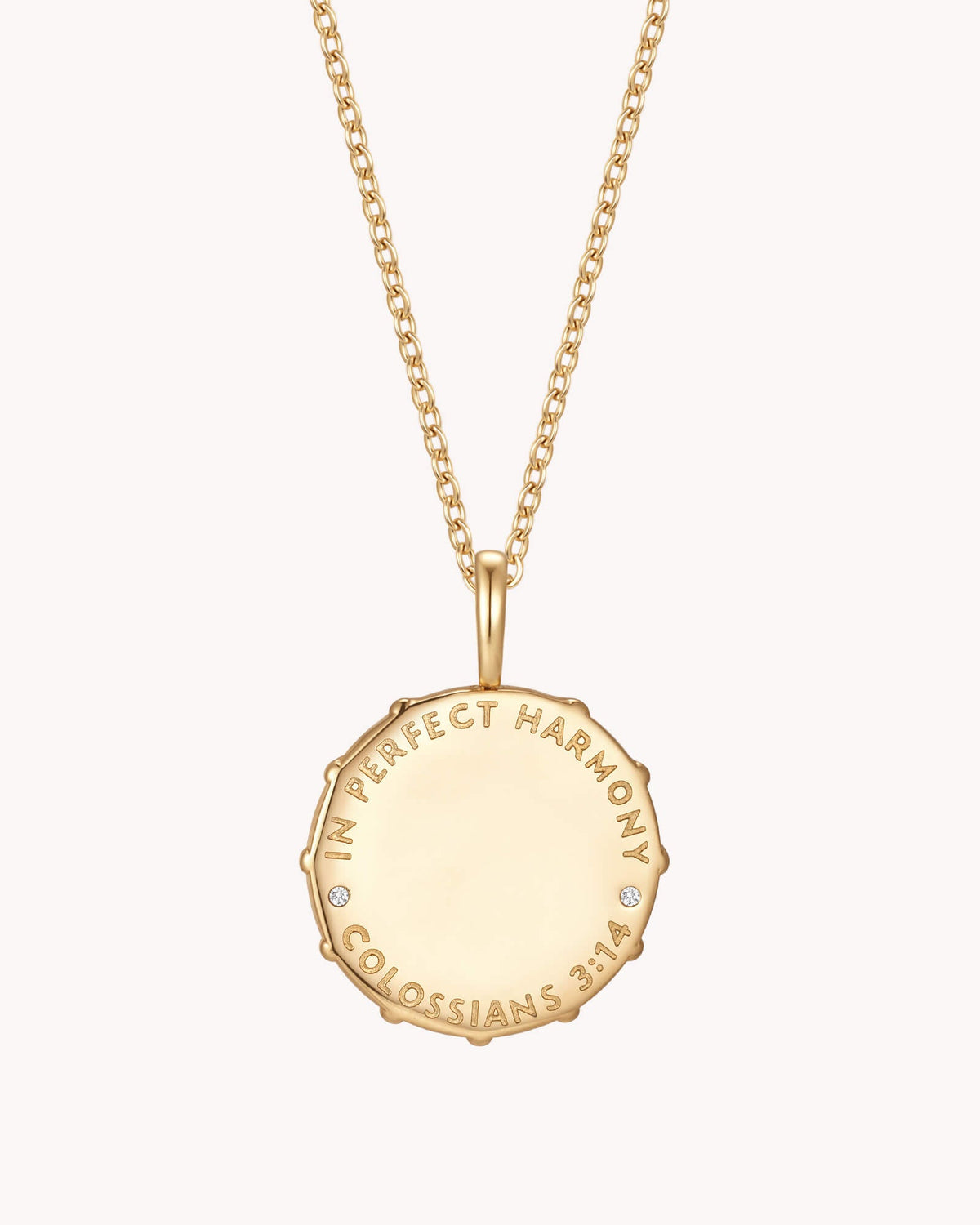 Colossians 3:14 Love Binds Gold Cable Chain Necklace — 2