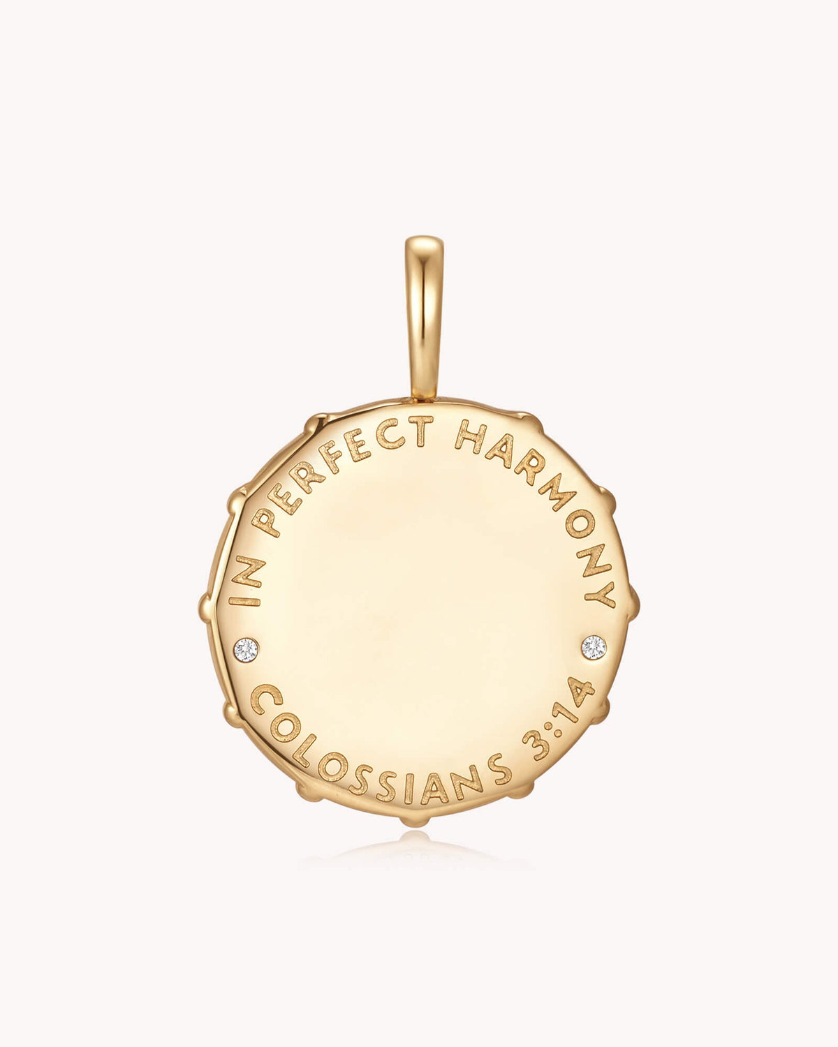 Colossians 3:14 Love Binds Gold Small Link Chain Necklace — 4