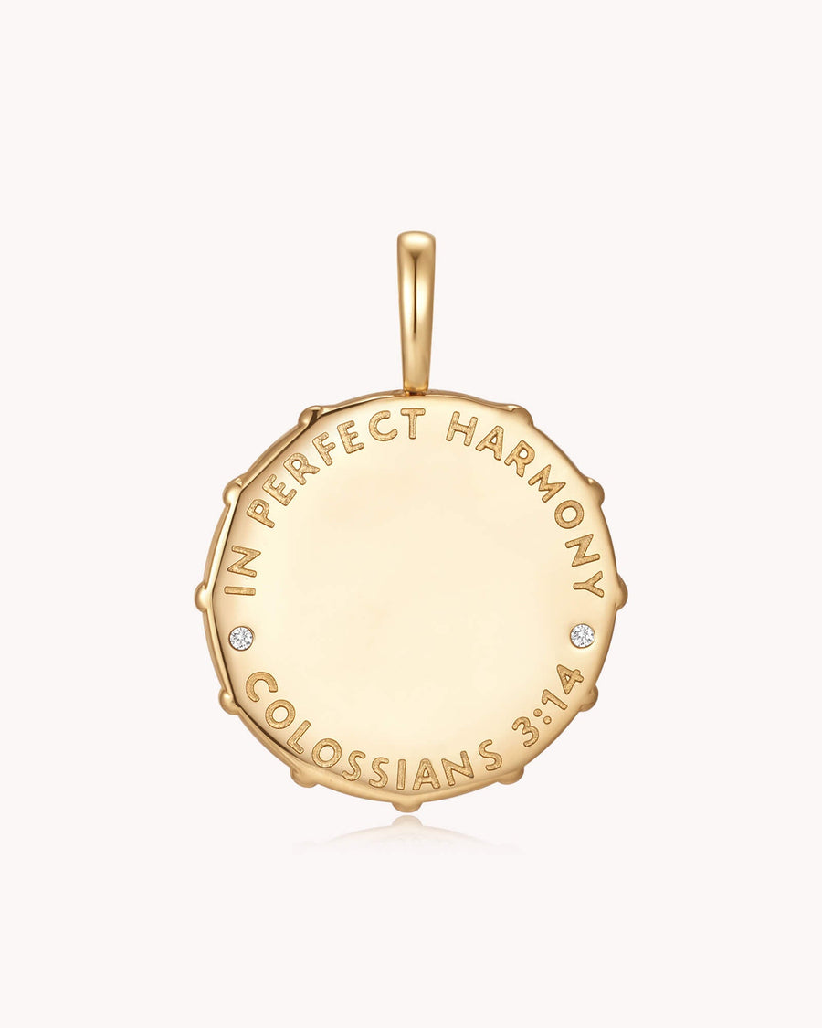 Love Binds Everything Together Colossians 3:14 Gold Medallion