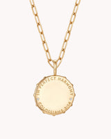 Colossians 3:14 Love Binds Gold Small Link Chain Necklace — 2