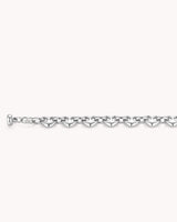 Colossians 3:14 White Gold Heart Mariner Bracelet — 3