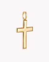 Gold Large Classic Cross Pendant — 2
