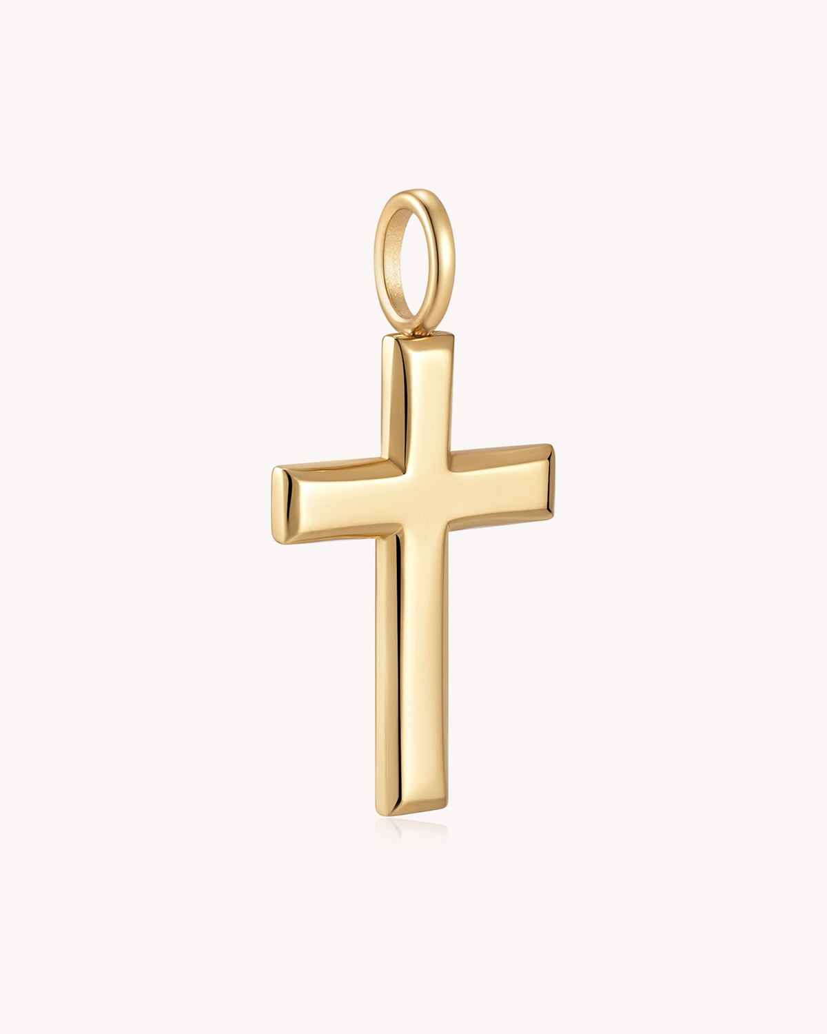 Gold Large Classic Cross Pendant — 2