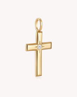 The Bright Morning Star Large Gold Cross Pendant — 2