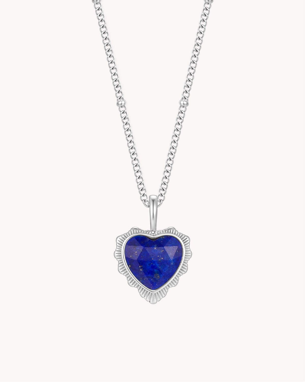 James 1:2 Count It All Joy White Gold Heart Necklace