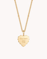John 16:33 Take Heart Gold Heart Necklace — 2