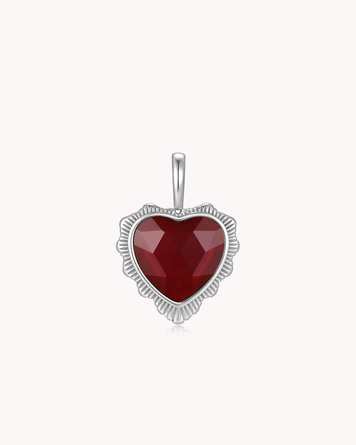 Standing Firm in His Love White Gold Pendant Necklace — 4