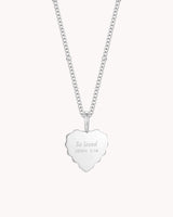 John 3:16 So Loved White Gold Heart Necklace — 2