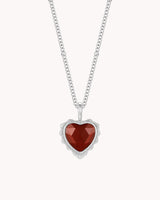John 3:16 So Loved White Gold Heart Necklace