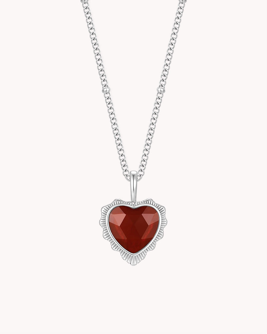 John 3:16 So Loved White Gold Heart Necklace