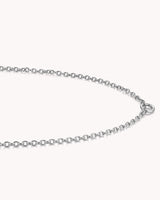 Large Cable Chain Stainless Steel Necklace with Circle Annex Link — 3