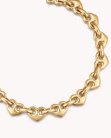 Colossians 3:14 Gold Heart Mariner Bracelet — 2