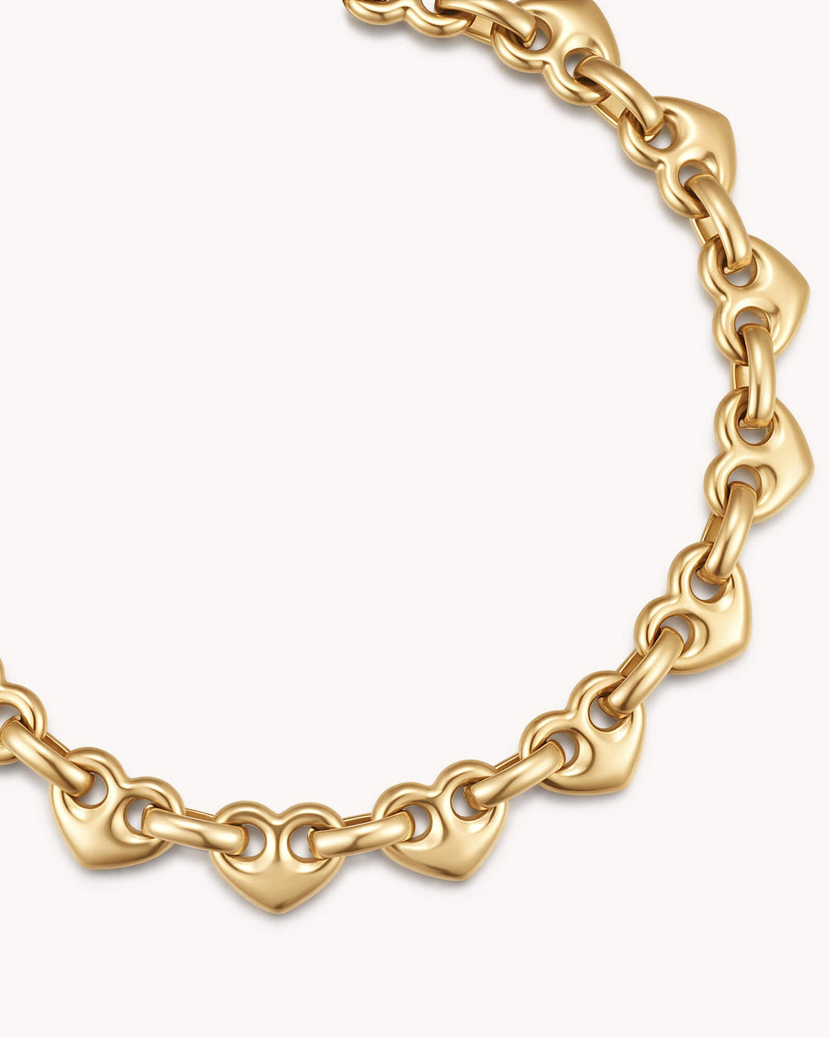 Colossians 3:14 Gold Heart Mariner Bracelet — 2