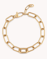 John 16:33 Gold Heart Puff Cross Charm Bracelet — 8