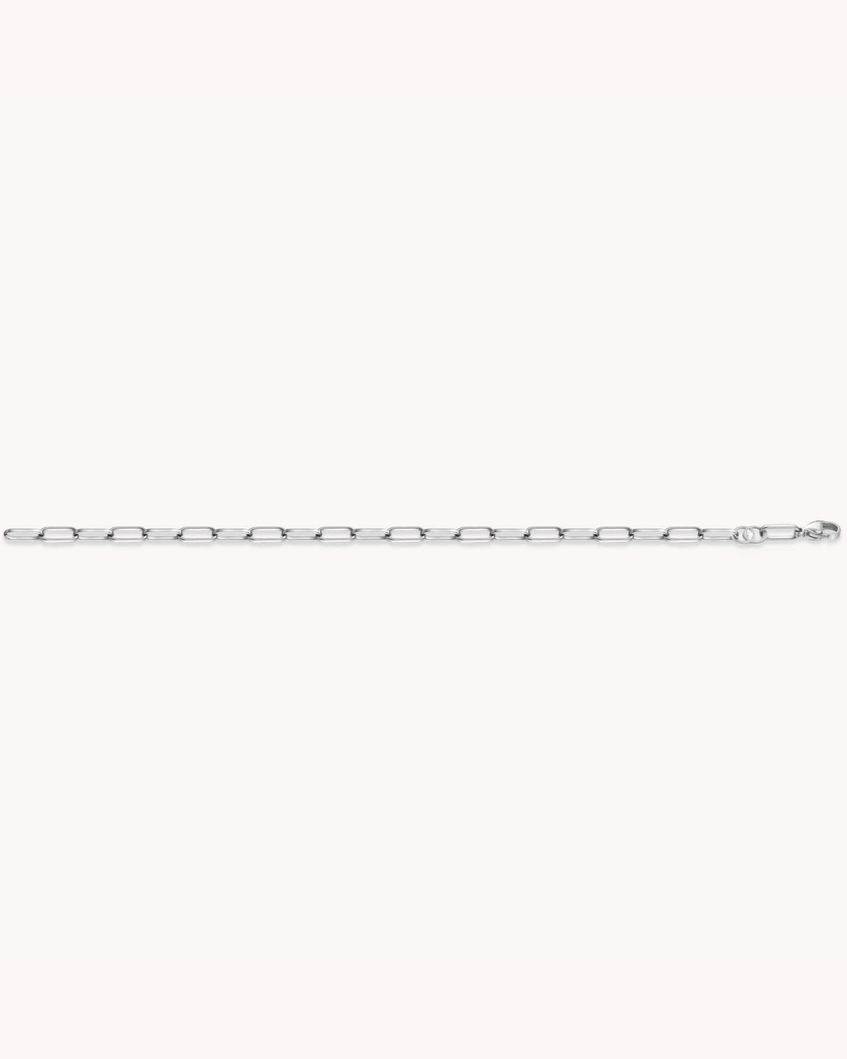 Link Chain White Gold Bracelet — 3