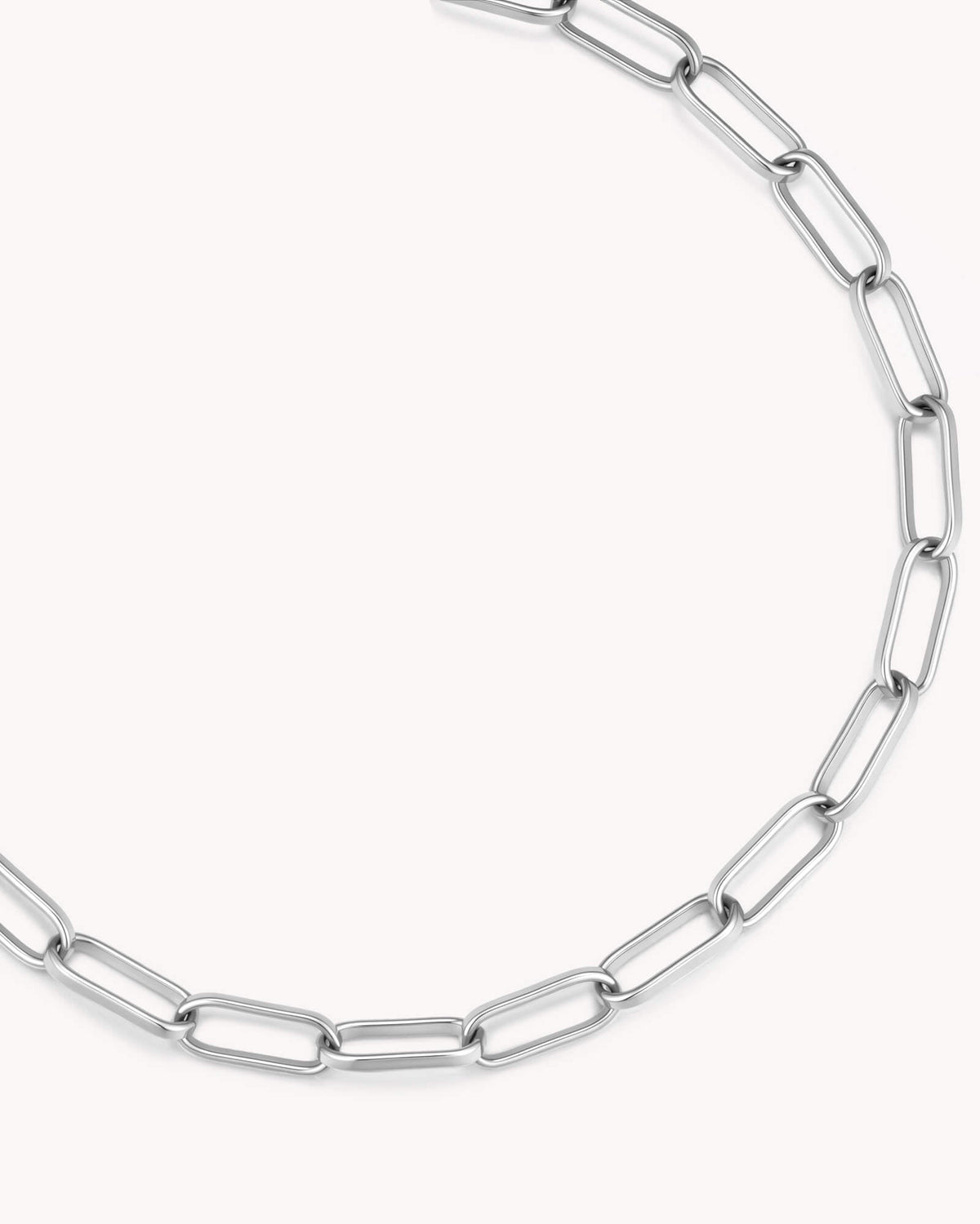 Link Chain White Gold Bracelet — 2