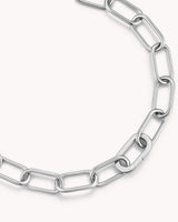 Proverbs 31:28 White Gold Heart Puff Cross Charm Bracelet — 9