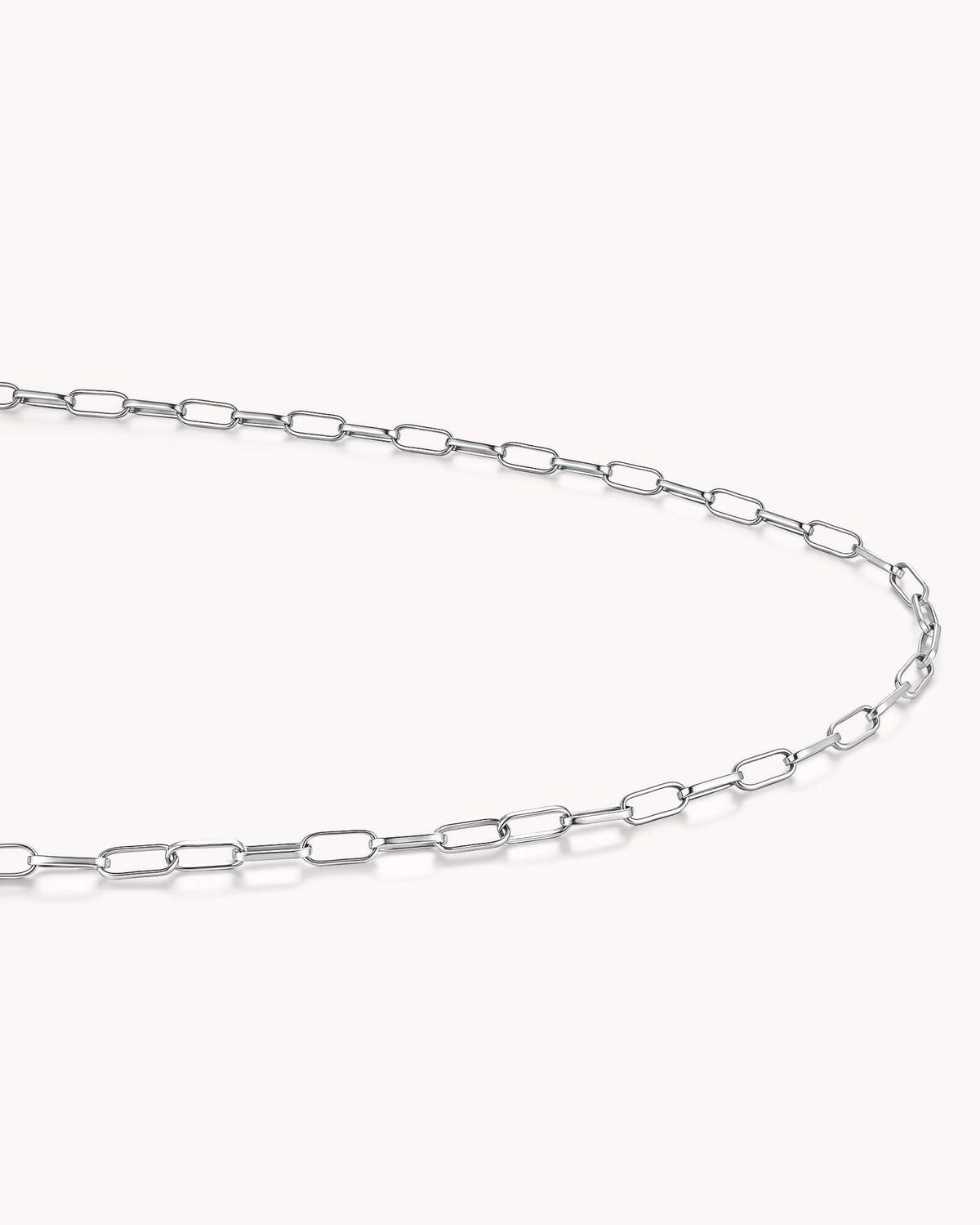 Link Chain White Gold Necklace — 3