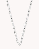 Link Chain White Gold Necklace