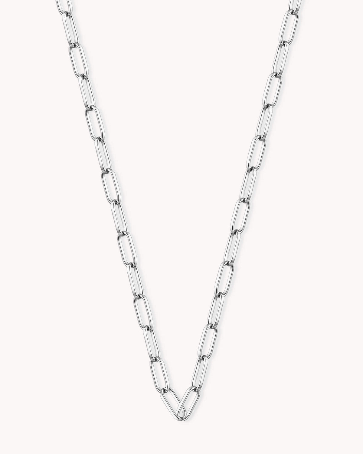 Link Chain White Gold Necklace