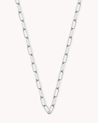 Link Chain White Gold Necklace