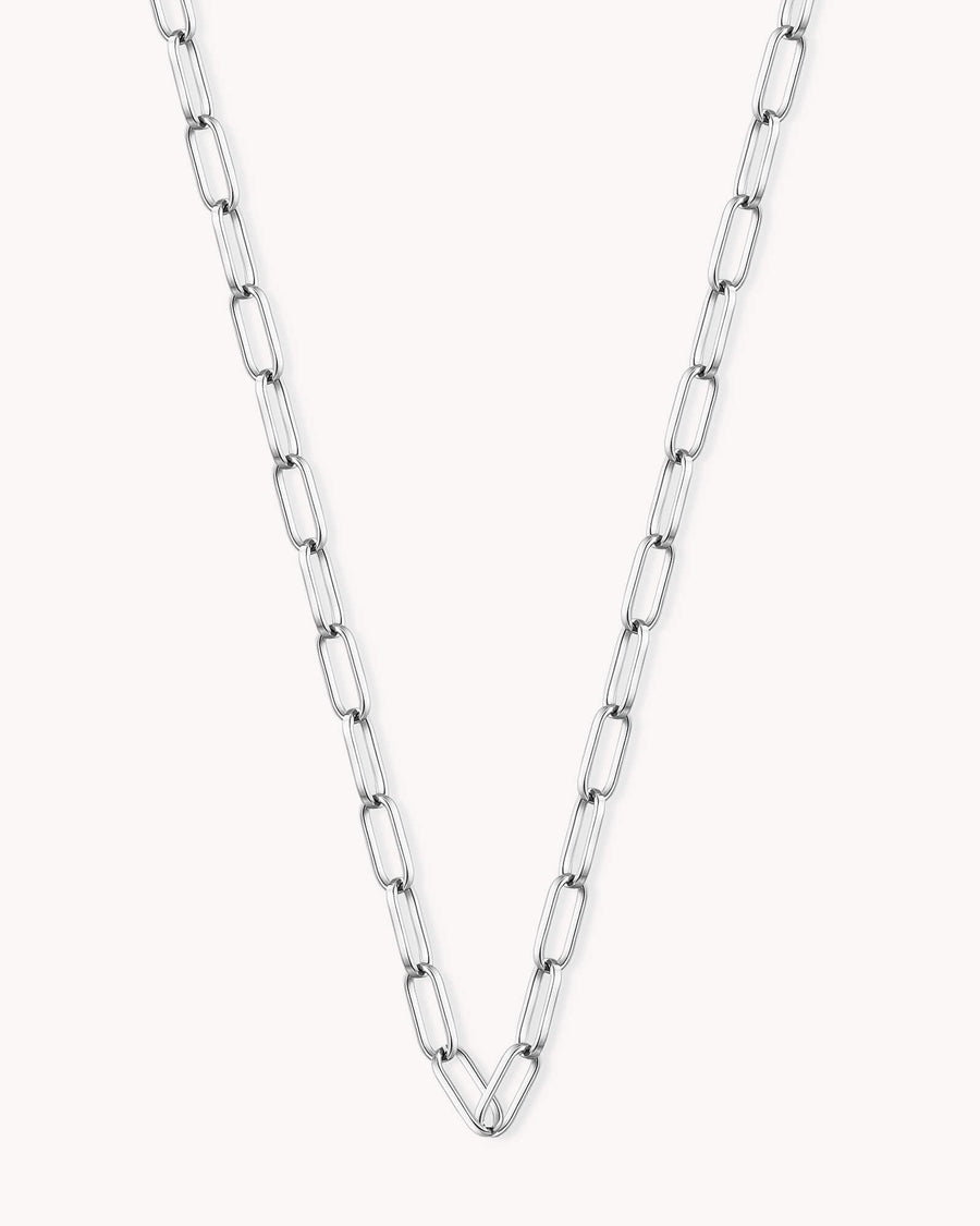 Link Chain White Gold Necklace