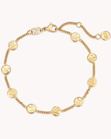 FOUND Luke 15:9 Gold Coin Bracelet