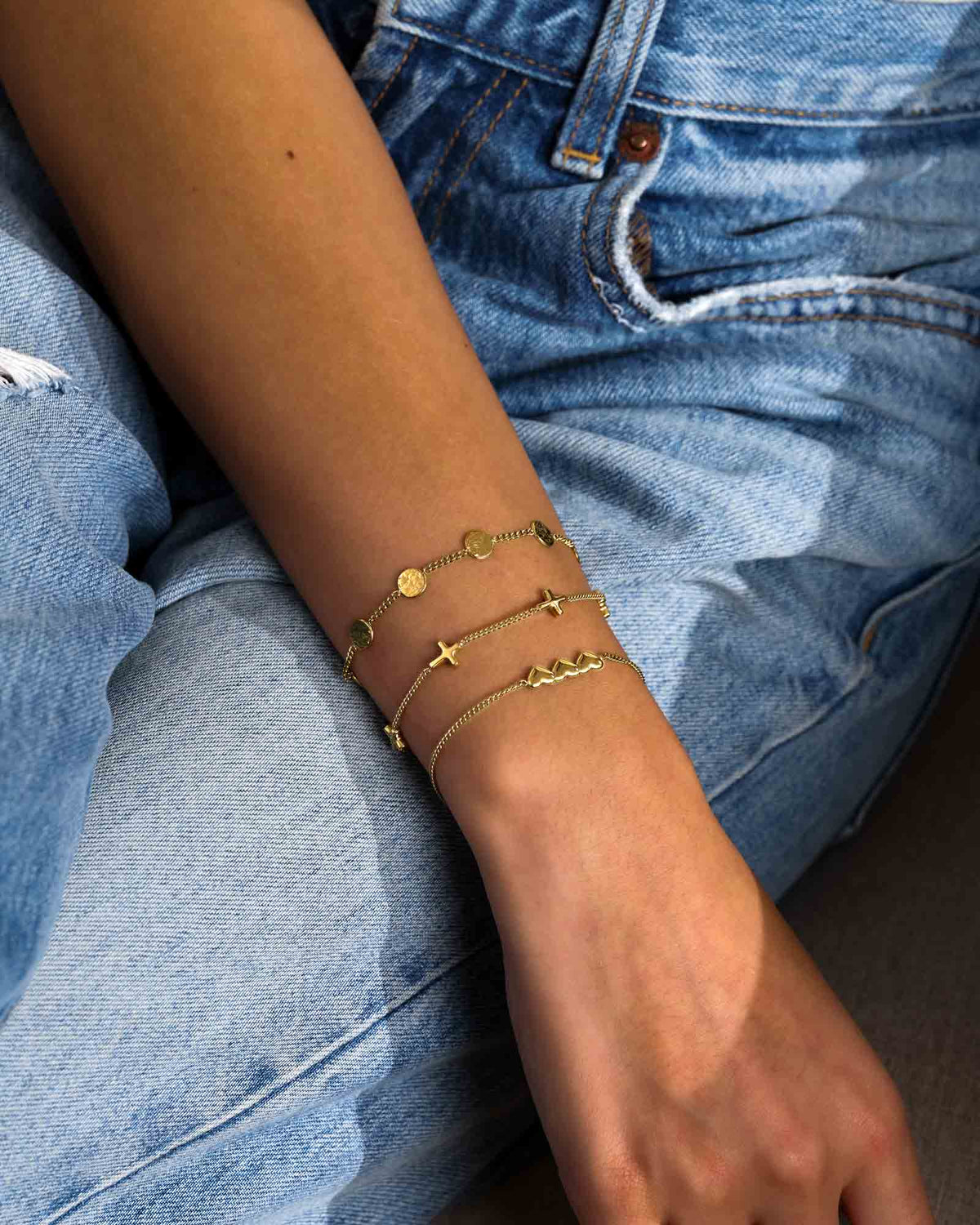 FOUND Luke 15:9 Gold Coin Bracelet — 3