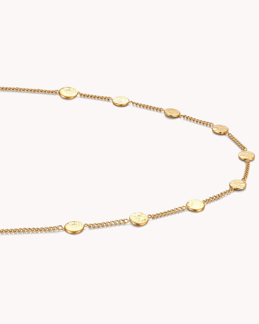FOUND Luke 15:9 Gold Coin Choker Necklace