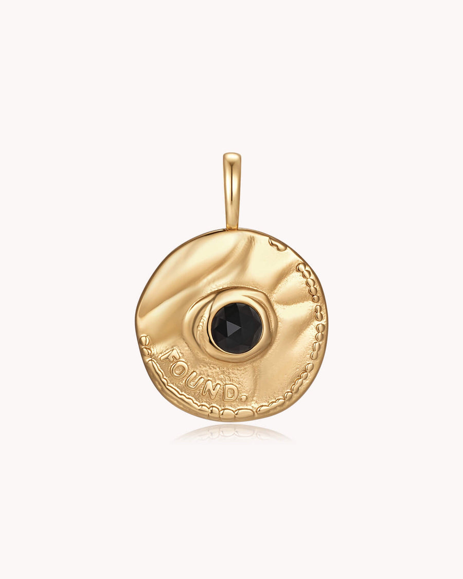 FOUND Luke 15:9 Gold Coin Pendant
