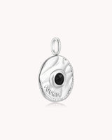 FOUND Luke 15:9 White Gold Coin Pendant — 3