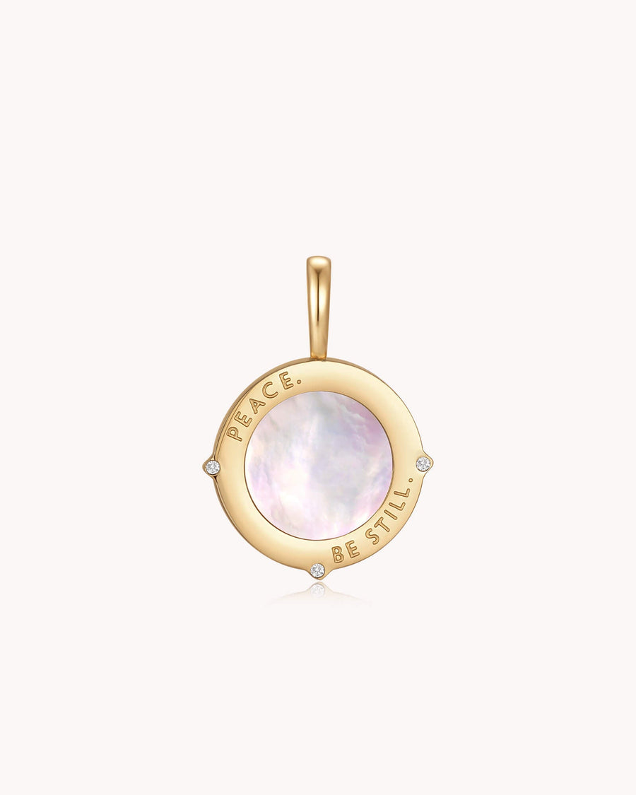 Peace Be Still Mark 4:39 Gold Pendant