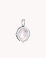 Peace Be Still Mark 4:39 White Gold Pendant — 3