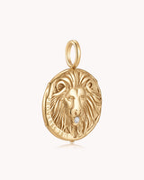 Bold as a Lion Proverbs 28:1 Gold Onyx Medallion — 5