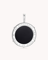Bold as a Lion Proverbs 28:1 White Gold Onyx Medallion — 2