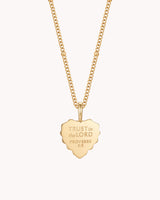 Proverbs 3:5-6 Trust in the LORD Gold Heart Necklace — 2