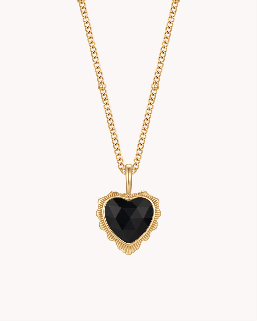 Proverbs 3:5-6 Trust in the LORD Gold Heart Necklace