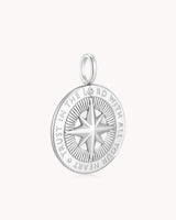 Trust in The LORD Proverbs 3:5-6 White Gold Medallion — 3