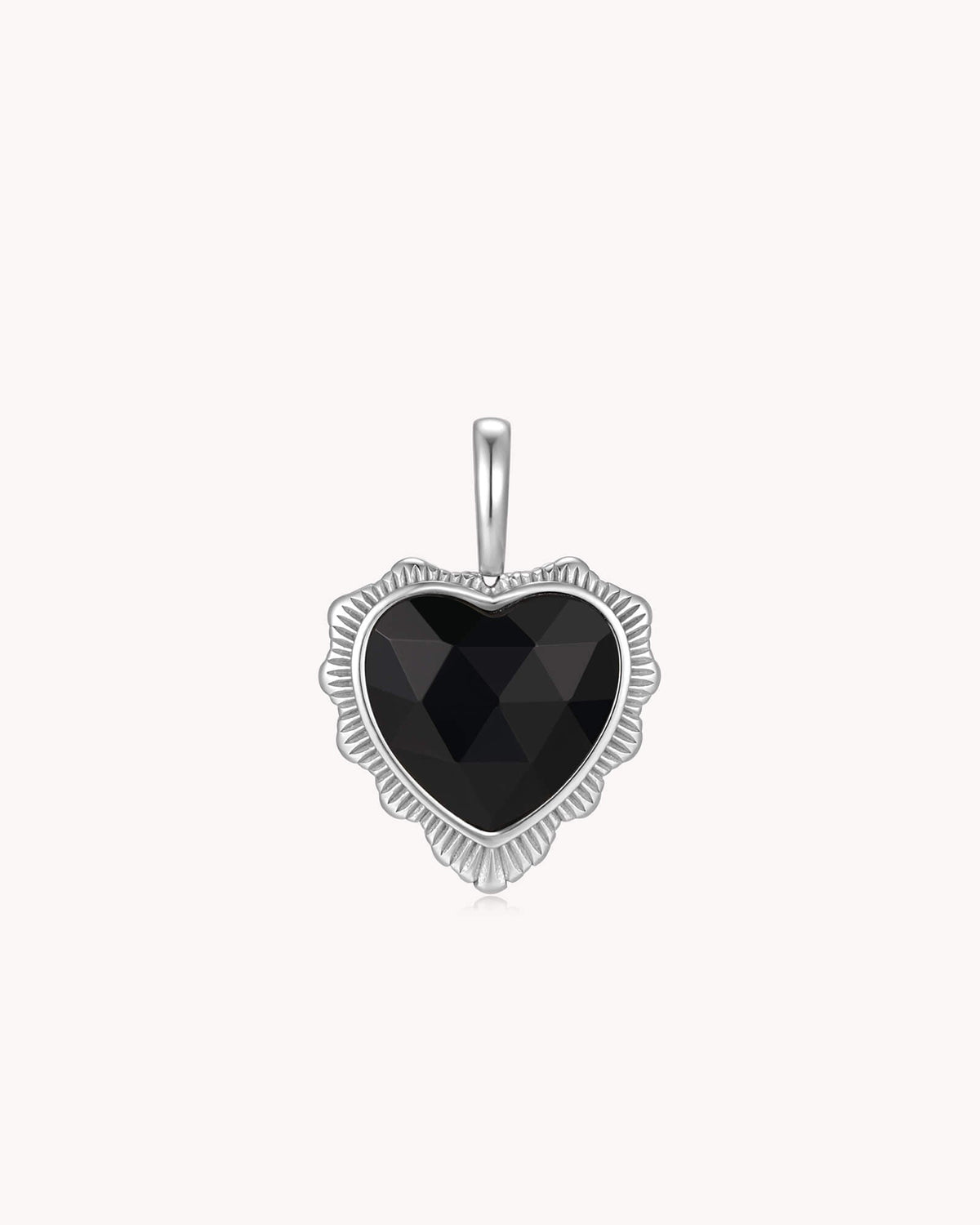 Proverbs 3:5-6 White Gold Heart Puff Cross Charm Bracelet — 4