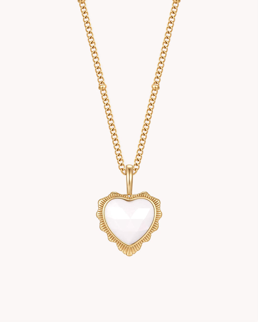 Proverbs 31:28 Call Her Blessed Gold Heart Necklace